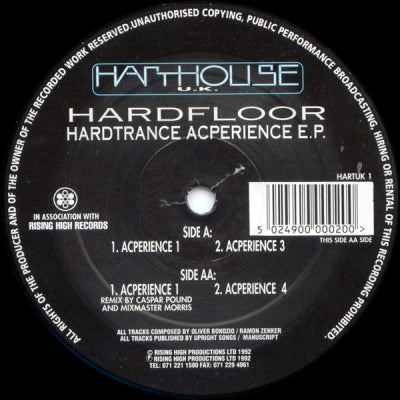 HARDFLOOR - Hardtrance Acperience E.P.