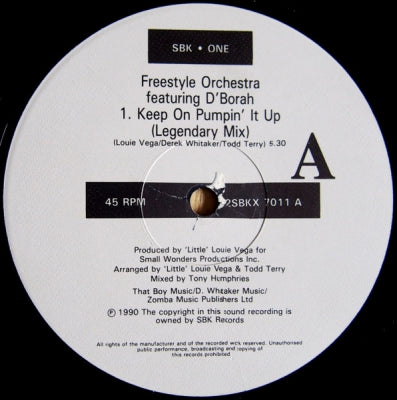 FREESTYLE ORCHESTRA - Keep On Pumpin' It Up / Phantasm