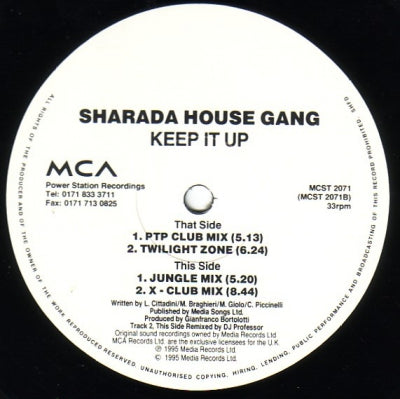 SHARADA HOUSE GANG - Keep It Up