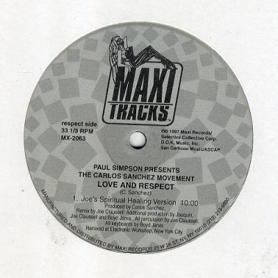 PAUL SIMPSON PRES THE CARLOS SANCHEZ MOVEMENT - Love And Respect