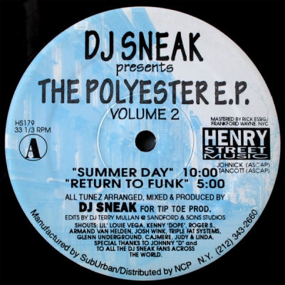 DJ SNEAK - Polyester E.P. Volume 2
