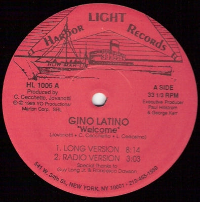 GINO LATINO - Welcome / Yo
