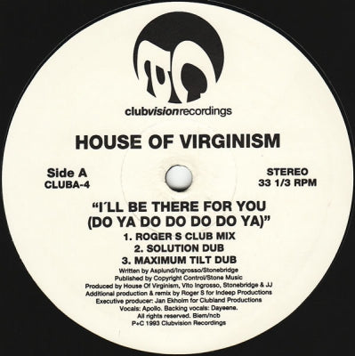 HOUSE OF VIRGINISM - I'll Be There For You (doya dododo doya)