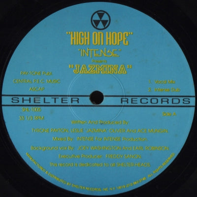 INTENSE FEATURING JAZMINA - High On Hope
