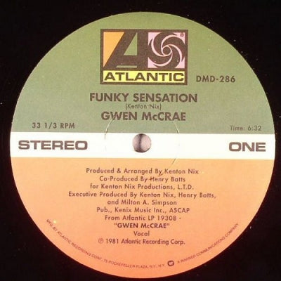 GWEN MCCRAE - Funky Sensation / Keep The Fire Burning
