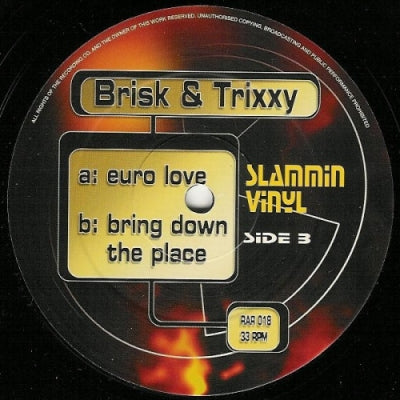 BRISK & TRIXXY - Euro Love / Bring Down The Place