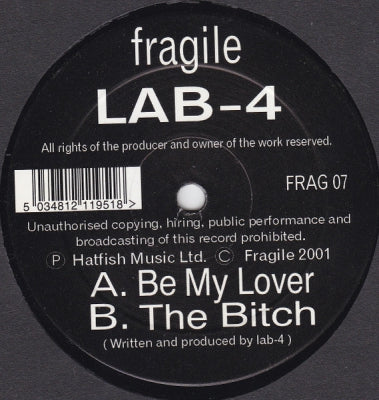 LAB-4 - Be My Lover / The Bitch