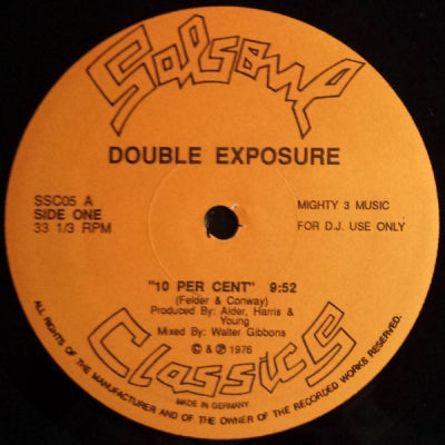 DOUBLE EXPOSURE - Ten Percent / My Love Is Free