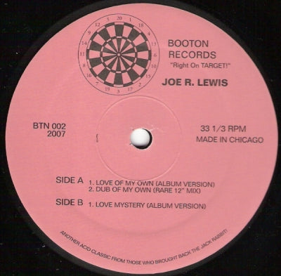 JOE R. LEWIS - Love Of My Own / Dub Mystery / Love Mystery
