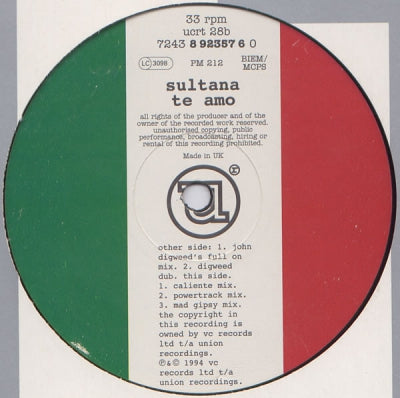 SULTANA - Te Amo