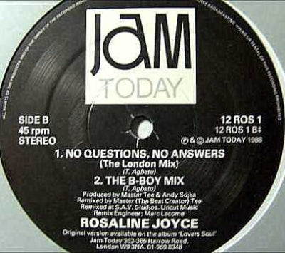 ROSALINE JOYCE - No Questions, No Answers / Yankee