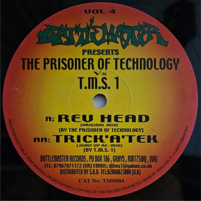 THE PRISONER OF TECHNOLOGY VS T.M.S 1 - Rev Head / Trick'A'Tek