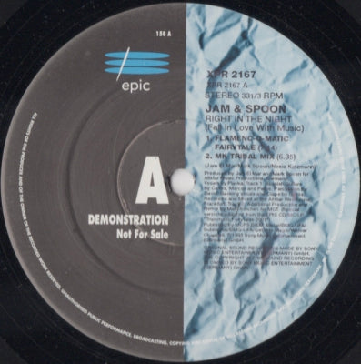 JAM AND SPOON - Right In The Night (Fall In Love With Music)