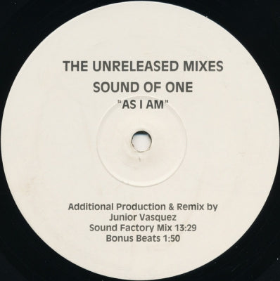 SOUND OF ONE - As I Am