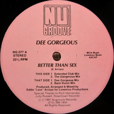 DEE GORGEOUS - Better Than Sex