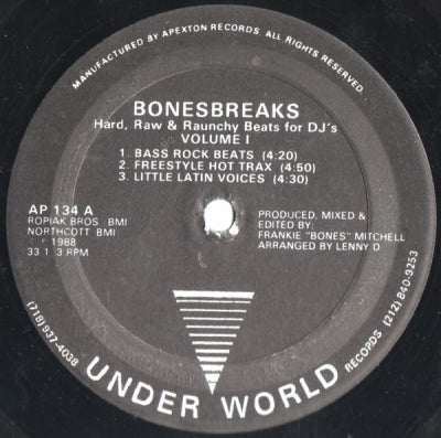 FRANKIE BONES - Bonesbreaks Vol 1