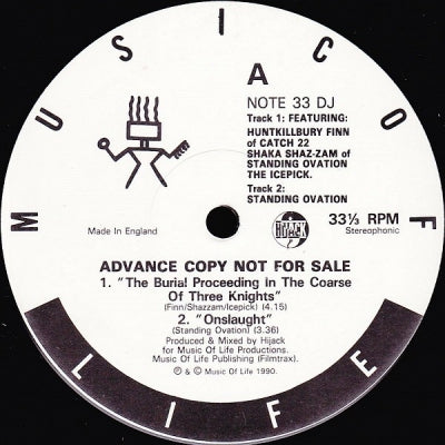 THE 3 KNIGHTS / STANDING OVATION - Burial Proceedings In The Coarse Of Three Knights / Onslaught