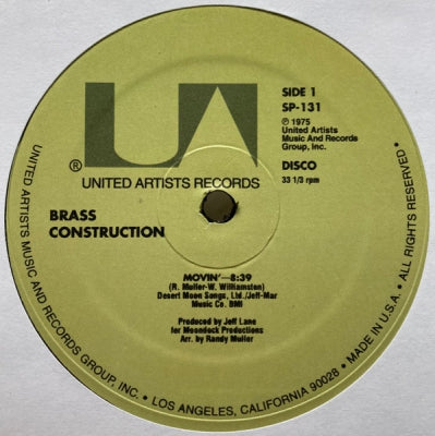 BRASS CONSTRUCTION - Movin' / Changin'