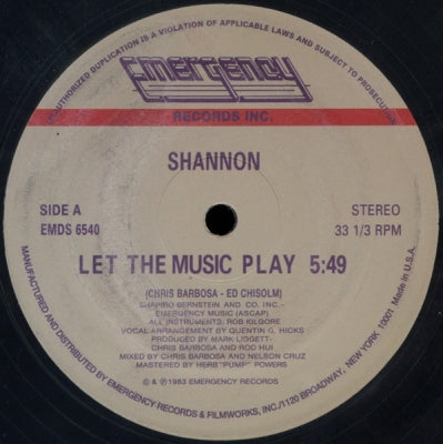 SHANNON - Let The Music Play