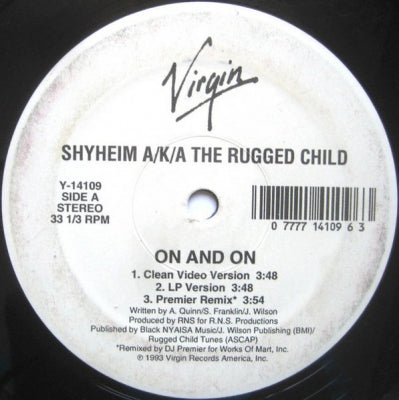 SHYHEIM A/K/A THE RUGGED CHILD - On And On