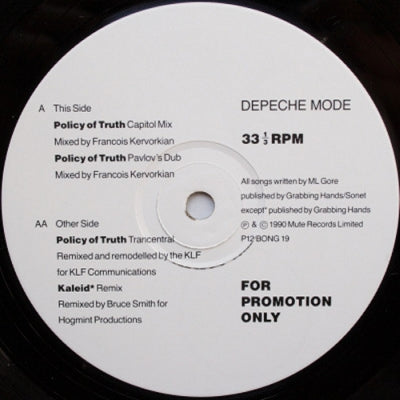 DEPECHE MODE - Policy Of Truth