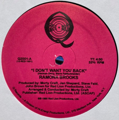 RAMONA BROOKS - I Don't Want You Back