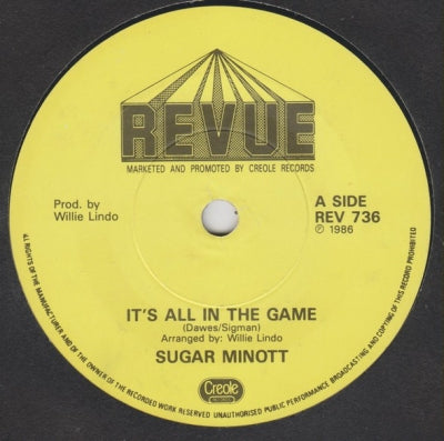 SUGAR MINOTT - It's All In The Game