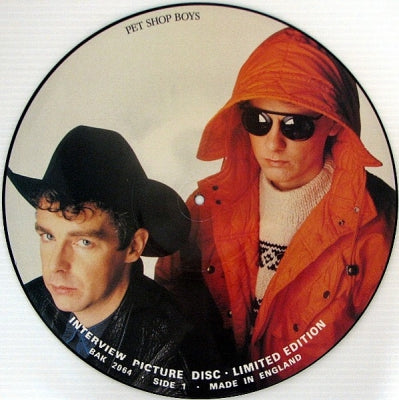 PET SHOP BOYS - Interview Picture Disc