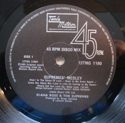 DIANA ROSS - Love Hangover / Supremes' Medley