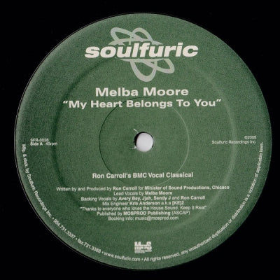 MELBA MOORE - My heart Belongs To You
