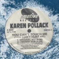 KAREN POLLACK - You Can't Touch Me