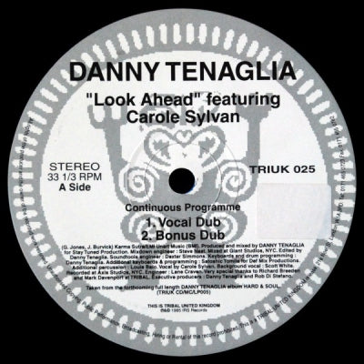 DANNY TENAGLIA FEAT:- CAROLE SYLVAN - Look Ahead