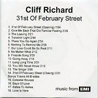 CLIFF RICHARD - 31st Of February Street