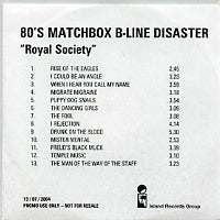 EIGHTIES MATCHBOX B-LINE DISASTER - Royal Society