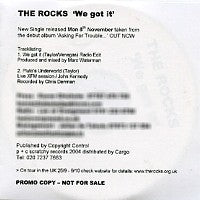 THE ROCKS - We Got It / Pluto's Underworld