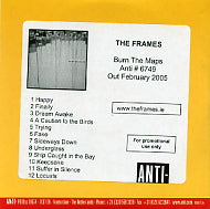 THE FRAMES - Burn The Maps