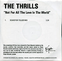 THE THRILLS - Not For All The Love In The World