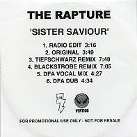 THE RAPTURE - Sister Saviour