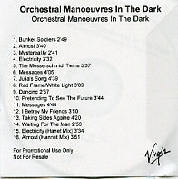 OMD (ORCHESTRAL MANOEUVRES IN THE DARK) - Orchestral Manoeuvres In The Dark