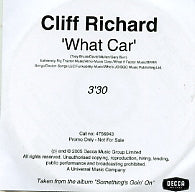 CLIFF RICHARD - What Car