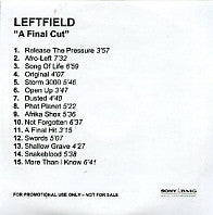 LEFTFIELD - A Final Cut