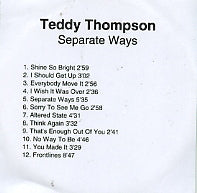 TEDDY THOMPSON - Separate Ways