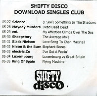VARIOUS - Shifty Disco Download Singles Club