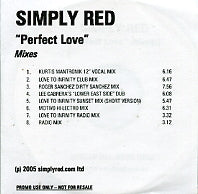 SIMPLY RED - Perfect Love