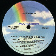 ALICIA MYERS - I Want To Thank You / You Get The Best From Me
