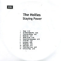 THE HOLLIES - Staying Power
