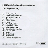 LAMBCHOP - Thriller (& Hank EP)