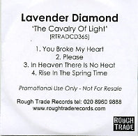 LAVENDER DIAMOND - The Cavalry Of Light
