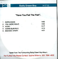 BADLY DRAWN BOY - Have You Fed The Fish? (AKA All Possibilities)