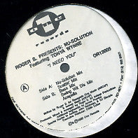 ROGER S PRES NU-SOLUTION - I Need You